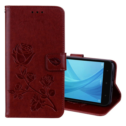 For Xiaomi  Redmi Note 5A Pro / Prime Roses Pressed Flowers Pattern Flip Leather Case with Holder & Card Slots & Wallet