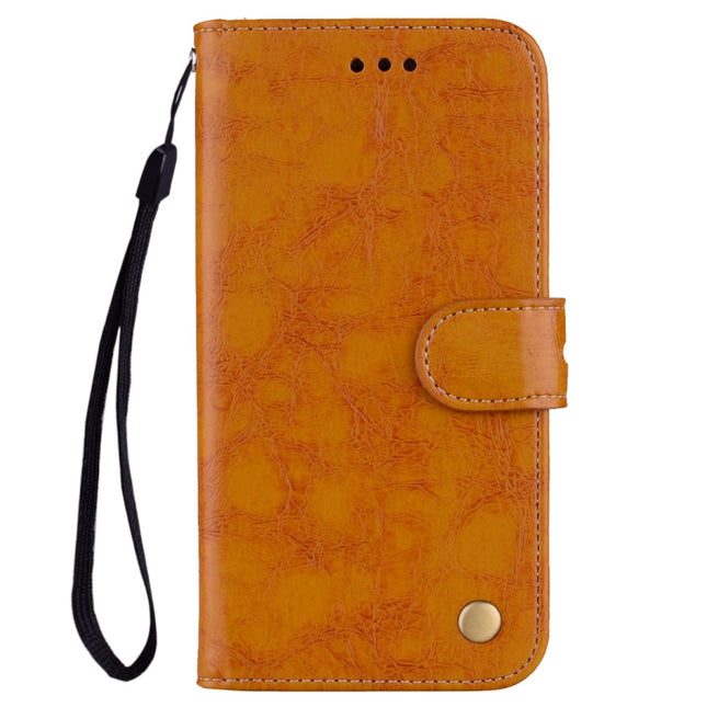 Business Style Oil Wax Texture Horizontal Flip Leather Case for Xiaomi Redmi Note 6 Pro, with Holder & Card Slots & Wallet
