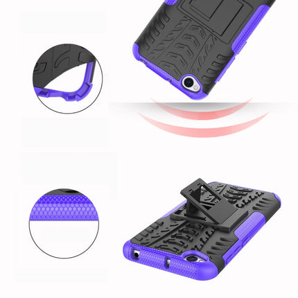 Tire Texture TPU+PC Shockproof Protective Case for Xiaomi Redmi Go, with Holder, For Xiaomi Redmi Go