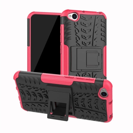 Tire Texture TPU+PC Shockproof Protective Case for Xiaomi Redmi Go, with Holder, For Xiaomi Redmi Go