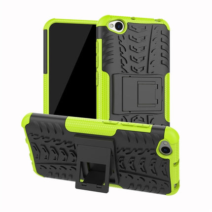 Tire Texture TPU+PC Shockproof Protective Case for Xiaomi Redmi Go, with Holder, For Xiaomi Redmi Go