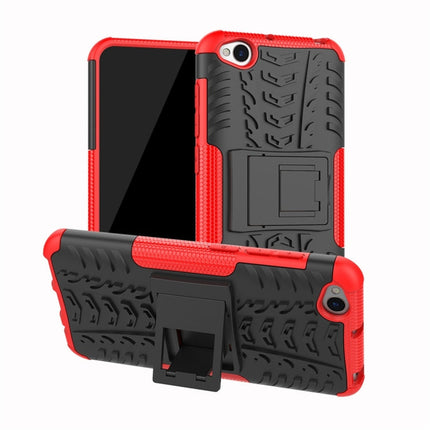 Tire Texture TPU+PC Shockproof Protective Case for Xiaomi Redmi Go, with Holder, For Xiaomi Redmi Go