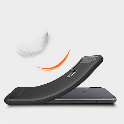 Brushed Texture Carbon Fiber TPU Case for Xiaomi Mi Play, For Xiaomi Mi Play