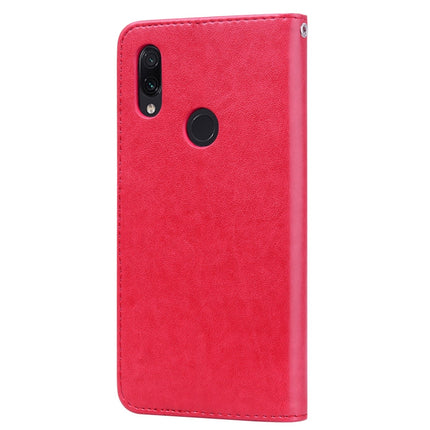 Rose Embossed Horizontal Flip PU Leather Case for Xiaomi Redmi 7, with Holder & Card Slots & Wallet