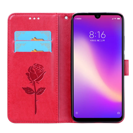 Rose Embossed Horizontal Flip PU Leather Case for Xiaomi Redmi 7, with Holder & Card Slots & Wallet