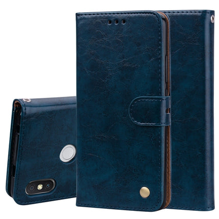 Business Style Oil Wax Texture Horizontal Flip Leather Case for Xiaomi Redmi S2, with Holder & Card Slots & Wallet