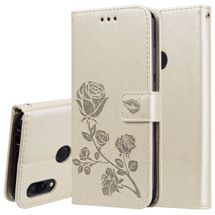 Rose Embossed Horizontal Flip PU Leather Case for Xiaomi Redmi Note 7, with Holder & Card Slots & Wallet