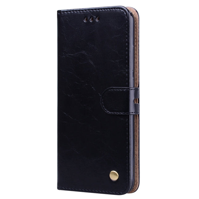 Business Style Oil Wax Texture Horizontal Flip Leather Case for Xiaomi Redmi Note7, with Holder & Card Slots & Wallet