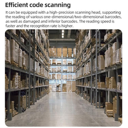 5.5 inch Android 10 IP65 RFID Handheld Industrial Data Terminal Barcode Scanner, Style: NFC UHF + 2D Head, NFC HF + 2D Head