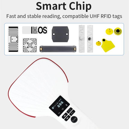 E710 Chip Long Range RFID UHF Portable Handheld Bluetooth Reader, Style: Enhanced