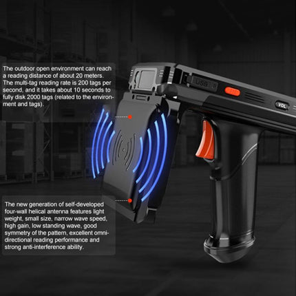 RFID UHF Handheld Intelligent Terminal PDA Scanner 915M Reader, Style: Standard Version + QR Code Scanning, Standard Version + QR Code Scanning
