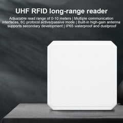 UHF RFID Long Range Integrated Reader with Built-in 9dBi Antenna, Style: Add WiFi Communication