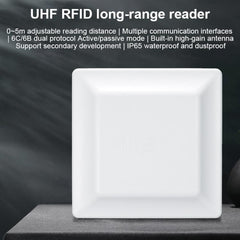 UHF Middle Range RFID Integrated Reader Identification Distance 0-5m, Style: Add WiFi Communication