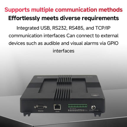 4-Channel RFID Reader / Writer with Impinj E710 Module, Fixed UHF Industrial Long-Range Reader for Warehouse Management, 4-Channel RFID Reader