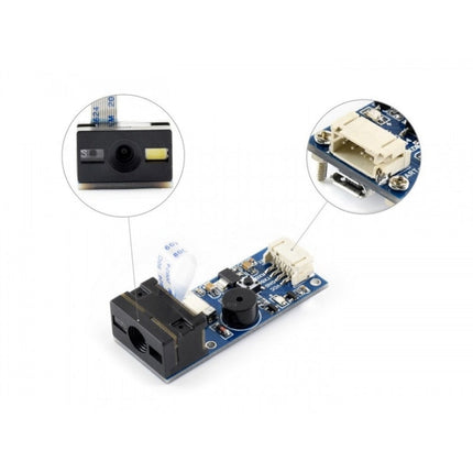 Waveshare Barcode Scanner Module, 1D/2D Codes Reader, 14810