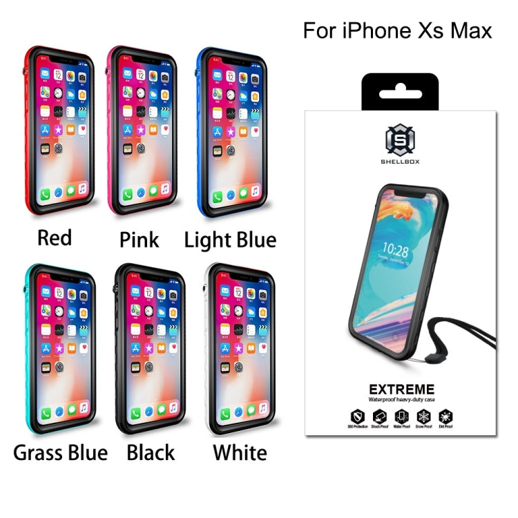 For iPhone XS Max 2m Waterproof Snowproof 2m Shockproof Dustproof PC+Silicone Case, For iPhone XS Max