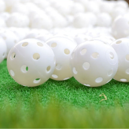 PGM 10 PCS Golf Indoor Exercise Hollow Ball, 10PCS Hollow Ball White, 10PCS Hollow Ball Yellow
