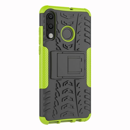 Tire Texture TPU+PC Shockproof Phone Case for Huawei P30 Lite / Nova 4e, with Holder