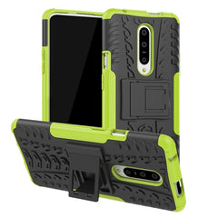 Tire Texture TPU+PC Shockproof Phone Case for OnePlus 7, with Holder, For OnePlus 7