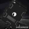 Contrast Color Silicone + PC Shockproof Case for iPad 9.7 inch (2018/2017), with Holder