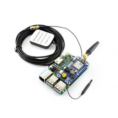 Waveshare GSM/GPRS/GNSS/Bluetooth HAT for Raspberry Pi, GSM/GPRS/GNSS/Bluetooth HAT