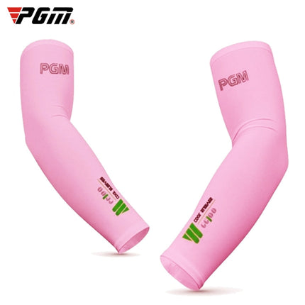 PGM Golf Ice Silk Sunscreen Sleeve for Men and Women (Color:Pink Size:XXL), M, L, XL, XXL