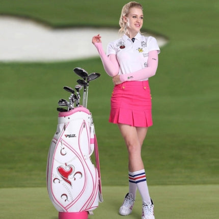 PGM Golf Ice Silk Sunscreen Sleeve for Men and Women (Color:Pink Size:XXL), M, L, XL, XXL