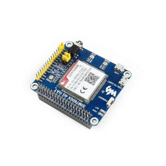 Waveshare 4G / 3G / 2G / GSM / GPRS / GNSS HAT for Raspberry Pi, LTE CAT4, for Southeast Asia, West Asia, Europe, Africa, 4G / 3G / 2G / GSM / GPRS / GNSS HAT