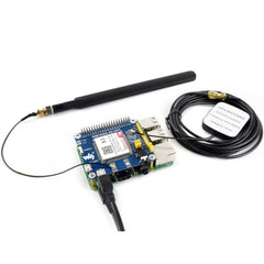 Waveshare 4G / 3G / 2G / GSM / GPRS / GNSS HAT for Raspberry Pi, LTE CAT4, for Southeast Asia, West Asia, Europe, Africa, 4G / 3G / 2G / GSM / GPRS / GNSS HAT