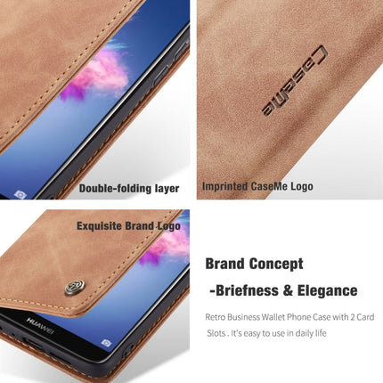 CaseMe Multifunctional Retro Frosted Horizontal Flip Leather Case for Huawei P Smart / Enjoy 7S /  Honor 9 Lite, with Card Slots & Holder & Wallet, For Huawei P Smart
