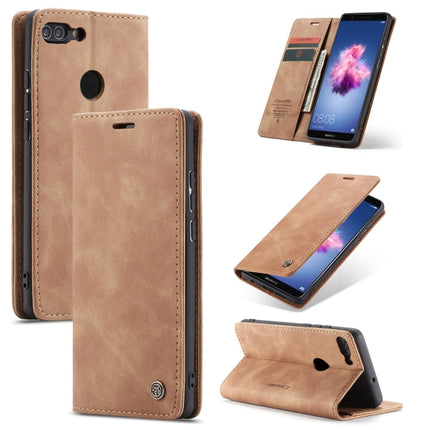 CaseMe Multifunctional Retro Frosted Horizontal Flip Leather Case for Huawei P Smart / Enjoy 7S /  Honor 9 Lite, with Card Slots & Holder & Wallet, For Huawei P Smart