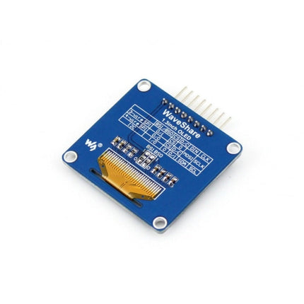 Waveshare 1.3 inch 128*64 OLED(A), SPI/I2C interfaces, Curved Horizontal Pinheader