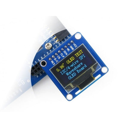 Waveshare 0.96 inch 128*64 OLED (B), SPI/I2C Interfaces, Straight Vertical Pinheader