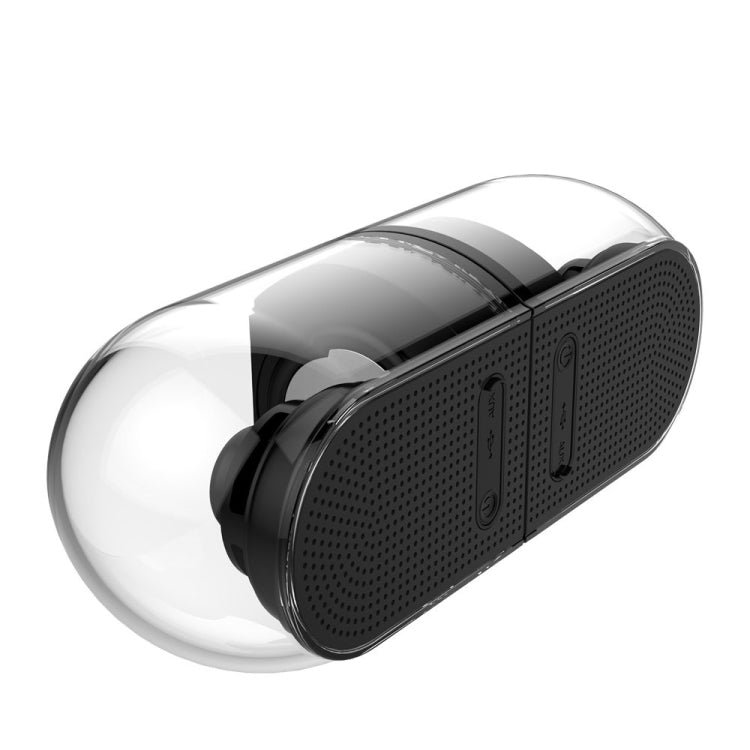 True 3D TWS Magnetic Wireless Bluetooth Stereo Surround HiFi Speaker with Full Transparent Home