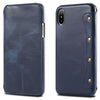 For iPhone X / XS Oil Wax Cowhide Horizontal Flip Leather Case with Card Slots & Wallet, For iPhone X / XS