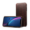 For iPhone XR Oil Wax Cowhide Horizontal Flip Leather Case with Card Slots & Wallet, For iPhone XR