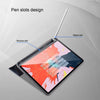 Mutural Exquisite Series Cloth Texture Magnet Horizontal Flip TPU + PU Leather Case for iPad mini 5 / mini 4, with 3-Fold Holder & Pen Slot, For iPad mini 5