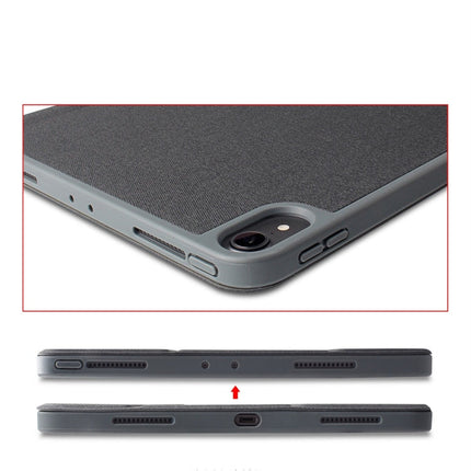 Mutural Exquisite Series Cloth Texture PU+TPU Leather Case for iPad Pro 12.9 inch (2018), with 3-Fold Holder & Pen Slot & Sleep & Wake-up Function, For iPad Pro 12.9 inch