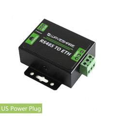 Waveshare RS485 to Ethernet Converter, US Plug, RS485