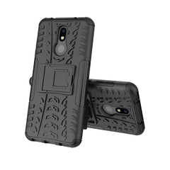 Tire Texture TPU+PC Shockproof Case for Nokia 3.2, with Holder, For Nokia 3.2