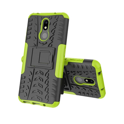 Tire Texture TPU+PC Shockproof Case for Nokia 3.2, with Holder, For Nokia 3.2