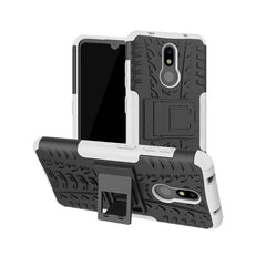 Tire Texture TPU+PC Shockproof Case for Nokia 3.2, with Holder, For Nokia 3.2