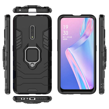 PC + TPU Shockproof Protective Case for OPPO K3 /Realme X, with Magnetic Ring Holder