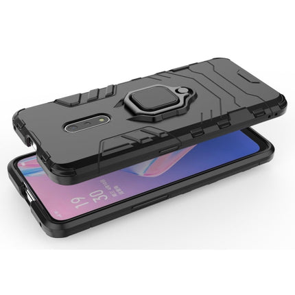 PC + TPU Shockproof Protective Case for OPPO K3 /Realme X, with Magnetic Ring Holder
