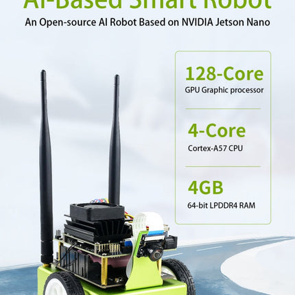 Waveshare JetBot AI Kit, AI Robot Based on Jetson Nano, Based on Jetson Nano