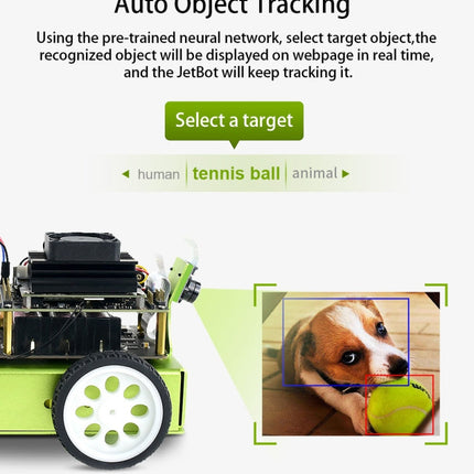 Waveshare JetBot AI Kit, AI Robot Based on Jetson Nano, Based on Jetson Nano