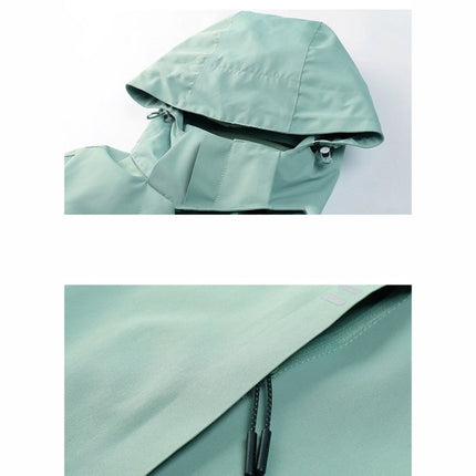 Mens Detachable Two Piece Warm, Waterproof And Breathable Couples Stormsuit (Color:Gentleman Grey Size:XXXXL), XXXL, XXXXL