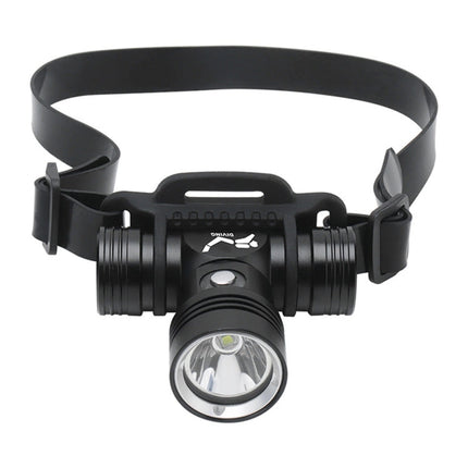 60m Underwater Photography Video Fill-up Headlight Diving Flashlight with Battery Display Function(Headlight+Battery+Charger)