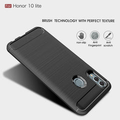 Carbon Fiber Texture TPU Shockproof Case For Huawei Honor 10 Lite / P Smart 2019, For Huawei Honor 10 Lite / P Smart 2019, Huawei Honor 10 Lite / P Smart 2019