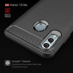 Carbon Fiber Texture TPU Shockproof Case For Huawei Honor 10 Lite / P Smart 2019, For Huawei Honor 10 Lite / P Smart 2019, Huawei Honor 10 Lite / P Smart 2019